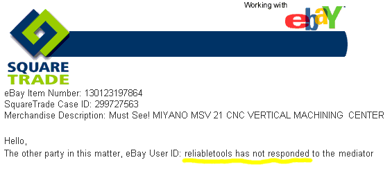 Reliable Tool ignored mediator